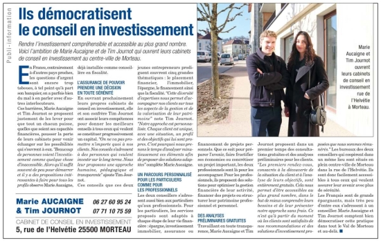 Découvrez notre dernier article sur la démocratisation du conseil en investissement
